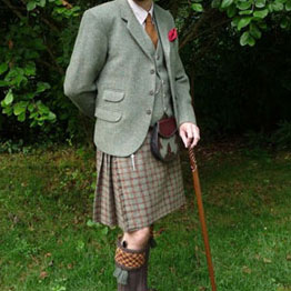 Tweed Jacket Kilt Outfit
