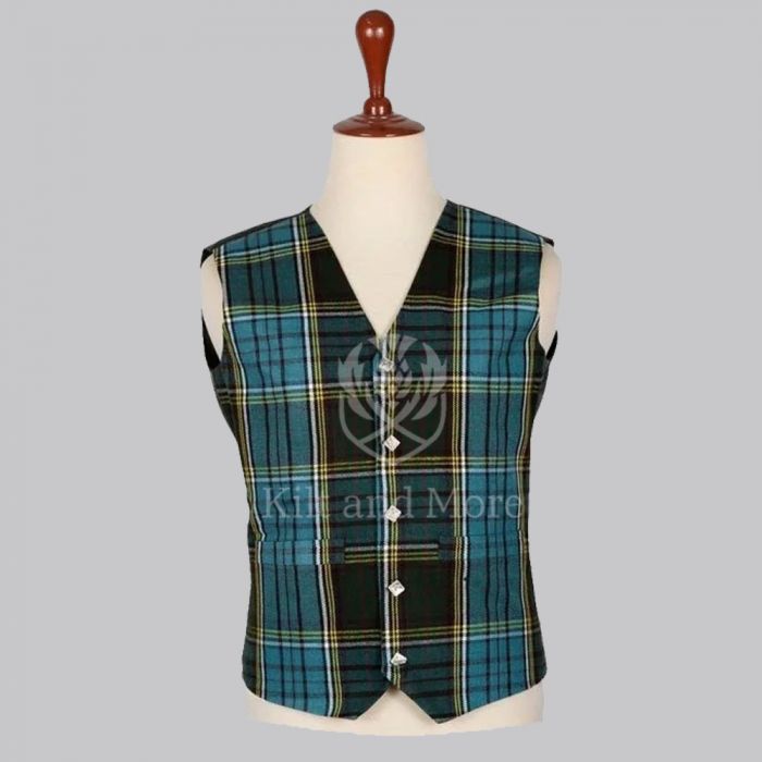 
Anderson Modern Tartan Vest for Men
