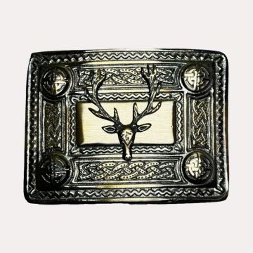 Antique Stag Head Buckle