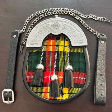Buchanan Tartan Sporran With Chain
