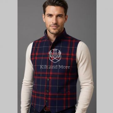 Gaelic Fire Tartan  Vest