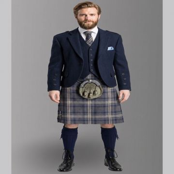 Highland Storm Tartan Kilt Outfit 