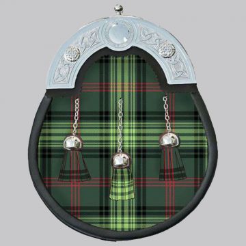 Full Dress Rose Hunting Tartan Sporran with Chain Belt